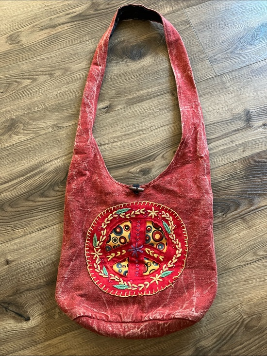 No brand Handbags - Red Embroidered Boho Shoulder Bag